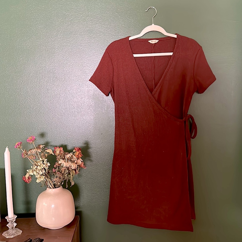 Madewell    Side-Tie    Mini Dress